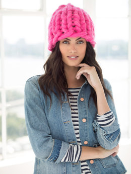 Bed Head Hat in Lion Brand Wow - L60134 - Downloadable PDF