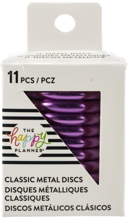 The Happy Planner Medium Metal Expander Discs 11/Pkg - Violet
