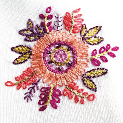 Un Chat Dans L'Aiguille Easy Customize - The Flower Of Love - Size XS Embroidery Kit