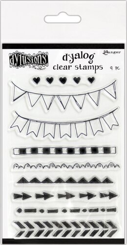 Ranger Dyan Reaveley's Dylusions Clear Stamps 4"X8" - On The Edge