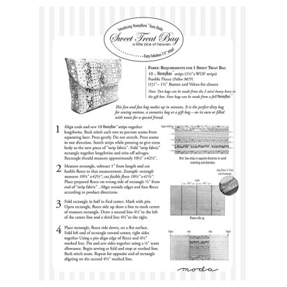 Moda Fabrics Sweet Treat Bag Quilt - Downloadable PDF