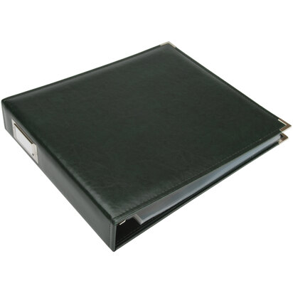 We R Memory Keepers We R Classic Leather D-Ring Album 12"X12" - Forest Green