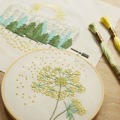 DMC Mindful Making: The Woodland Walk Printed Embroidery Kit