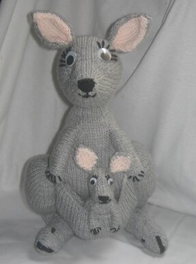 Toy Kangaroo & Joey