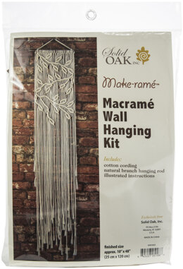 Solid Oak Leaves & Branches Macrame Kit