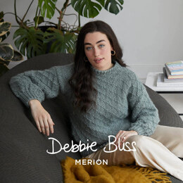 "Eloisa" - Jumper Knitting Pattern Women in Debbie Bliss Merion by Debbie Bliss
