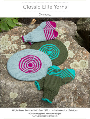 Springhill Hats and Mittens in Classic Elite Yarns Color by Kristin - Downloadable PDF