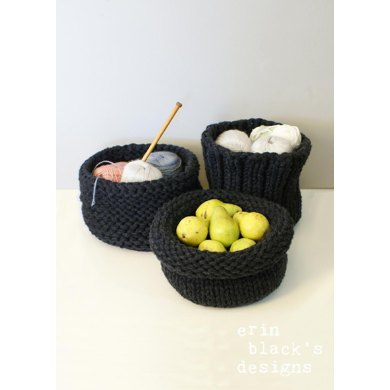 Chunky Knit Baskets Set of 3 (homdec013)