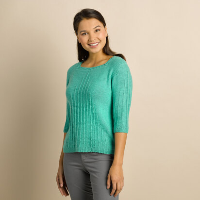 878 - Prosecco - Jumper Knitting Pattern for Women in Valley Yarns Northfield by Valley Yarns