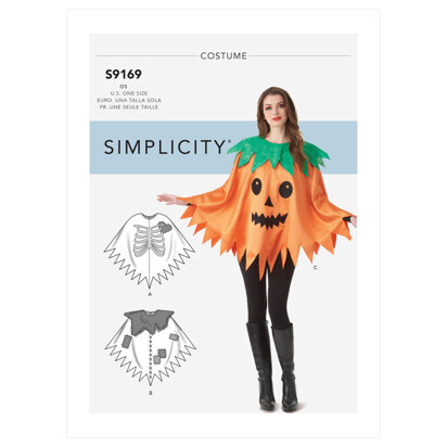 Simplicity Misses' Character Poncho Costumes S9169 - Sewing Pattern