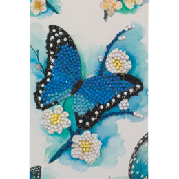Crystal Art Blue Butterfly, 10x15cm Card Diamond Painting Kit