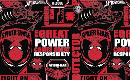 Visage Textiles Spider-Man Power & Responsibility - Multi