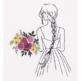 Panna Girl with a Bouquet Embroidery Kit