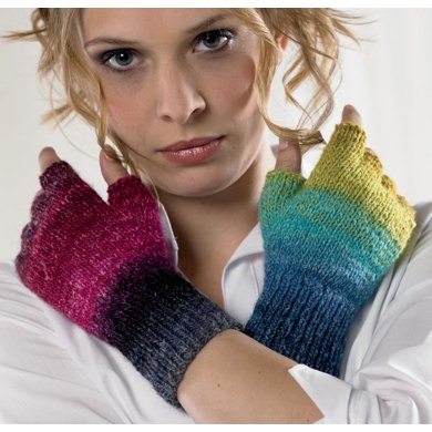 Fingerless Gloves in Noro Silk Garden Lite