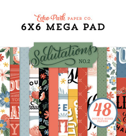 Echo Park Paper Salutations No. 2 Cardmakers 6x6 Mega Pad