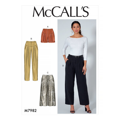 McCall's Shorts and Pants M7982 - Sewing Pattern