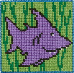 Permin Shark Cross Stitch Kit - 25x25cm