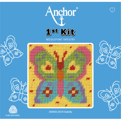 Anchor 1st Kit - Schmetterling - Tapisseriestich Stickpackung