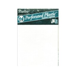 Darice Perforated Plastic Canvas 14 Count 8.5" X 11" - 2/Pkg, White