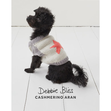 "Puppy Star Jumper" : Jumper Knitting & Crochet Pattern in Debbie Bliss Yarn