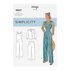 Simplicity Women's Vintage Trousers, Overalls and Blouses 8447 - Paper Pattern, Size H5 (6-8-10-12-14)