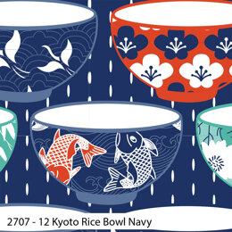 Craft Cotton Company Kyoto - Kyoto Rice Bowl Navy