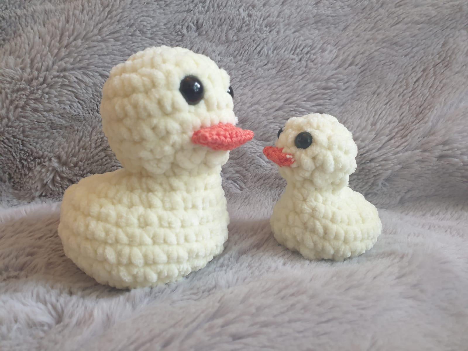 Baby Shower First Birthday Gifts Yellow Crocheted Toy Duckling Amigurumi Stuffed Animal