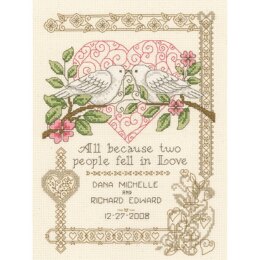 Imaginating Counted Cross Stitch Kit All Because Wedding (14 Count) - 7.25in x 10in