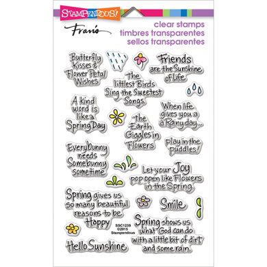 Stampendous Perfectly Clear Stamps - Spring Sentiments