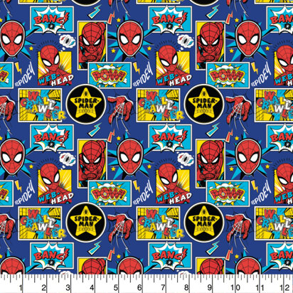Visage Textiles – Spiderman Outside The Box Navy