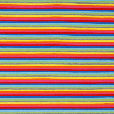 Poppy Fabrics - Colourful Rainbow Stripes 1 Jersey