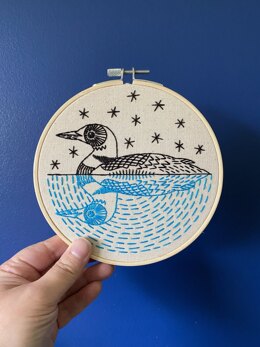 Hook Line & Tinker Loon Embroidery Kit