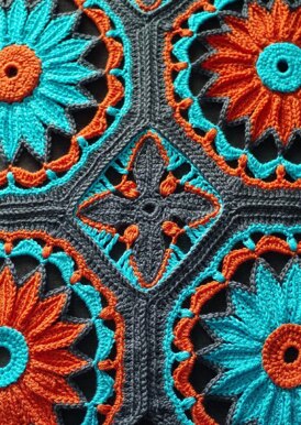 Crocheted Daisy Afghan