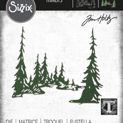 Sizzix Thinlits Die - Tall Pines by Tim Holtz