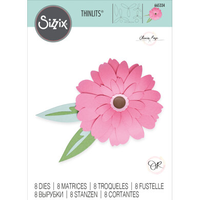 Sizzix Thinlits Die Set 8PK - Gerbera Flower by Olivia Rose