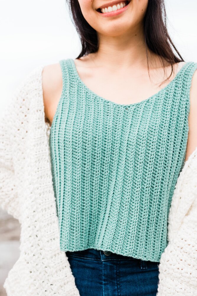 Sagebrush Tank Top Crochet pattern by For The Frills | Grace