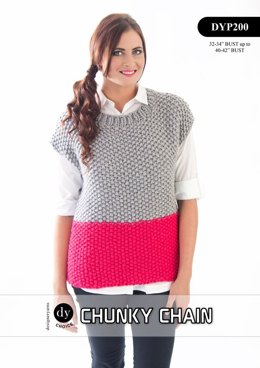 Moss Stitch Tunic in DY Choice Chunky Chain - DYP200