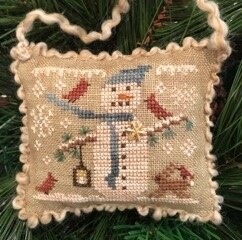 Homespun Elegance Snowy Friend - Snowman Ornament - 2017 Annual Christmas Ornaments - HE17SNO - Leaflet