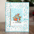 Woodware Clear Singles Tweetmas Robin Stamp 3.8in x 2.6in