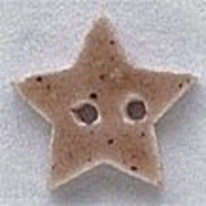 Mill Hill Button 86236 - Small Star - Speckled Brown