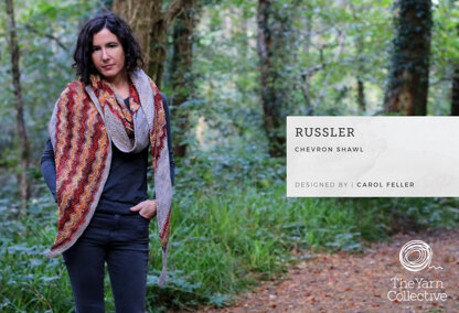 Russler Shawl by Carol Feller - Knitting Pattern For Women in The Yarn Collective