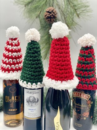 Holiday Wine Bottle Hat