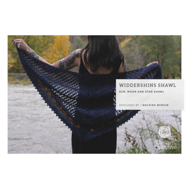 Widdershins Shawl by Sachiko Burgin : Shawl Knitting Pattern for Women in The Yarn Collective DK | Light Worsted Yarn