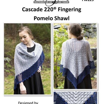 Pomelo Shawl in Cascade 220® Fingering - FW225 - Downloadable PDF