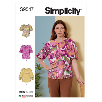 Simplicity Misses' Top and Tunic S9547 - Sewing Pattern