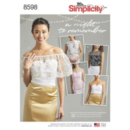 Simplicity 8598 Women's Special Occasion Tops - Sewing Pattern