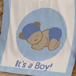 CROCHET Baby Blanket - It's a Boy