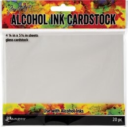 Ranger Adirondack Alcohol Ink Cardstock By Tim Holtz 20/Pkg - 4.25"X5.5"
