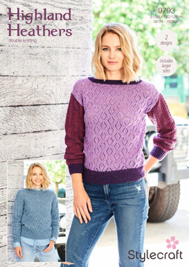 Sweaters in Stylecraft Highland Heathers - 9793 - Downloadable PDF