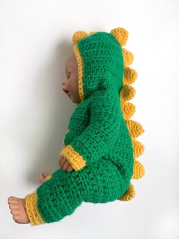 Dinosaur baby dolls onesie